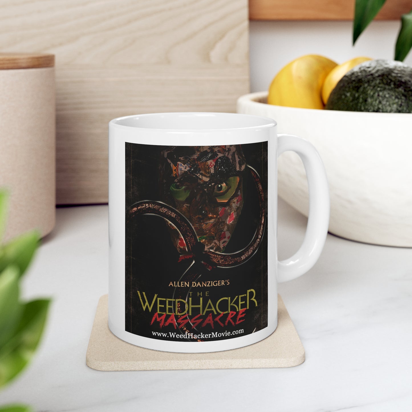 White WeedHacker Massacre Ceramic Mug 11oz