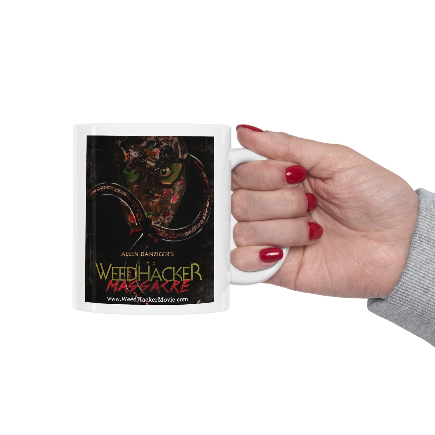 White WeedHacker Massacre Ceramic Mug 11oz