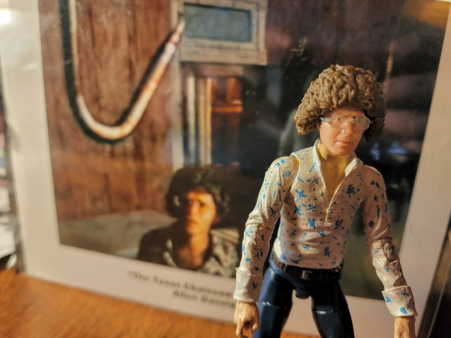 Texas Chainsaw Massacre "Chainsaw Jerry" Action Figure - Autographed Certificate