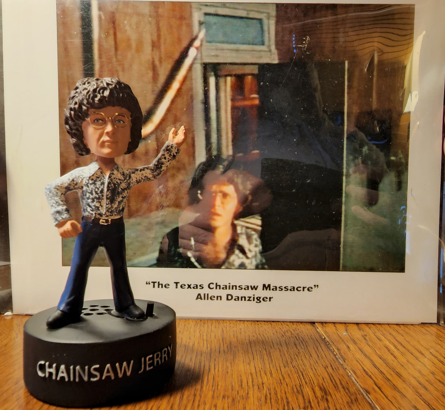Texas Chainsaw Massacre "Chainsaw Jerry" Bobblehead - AUTOGRAPHED