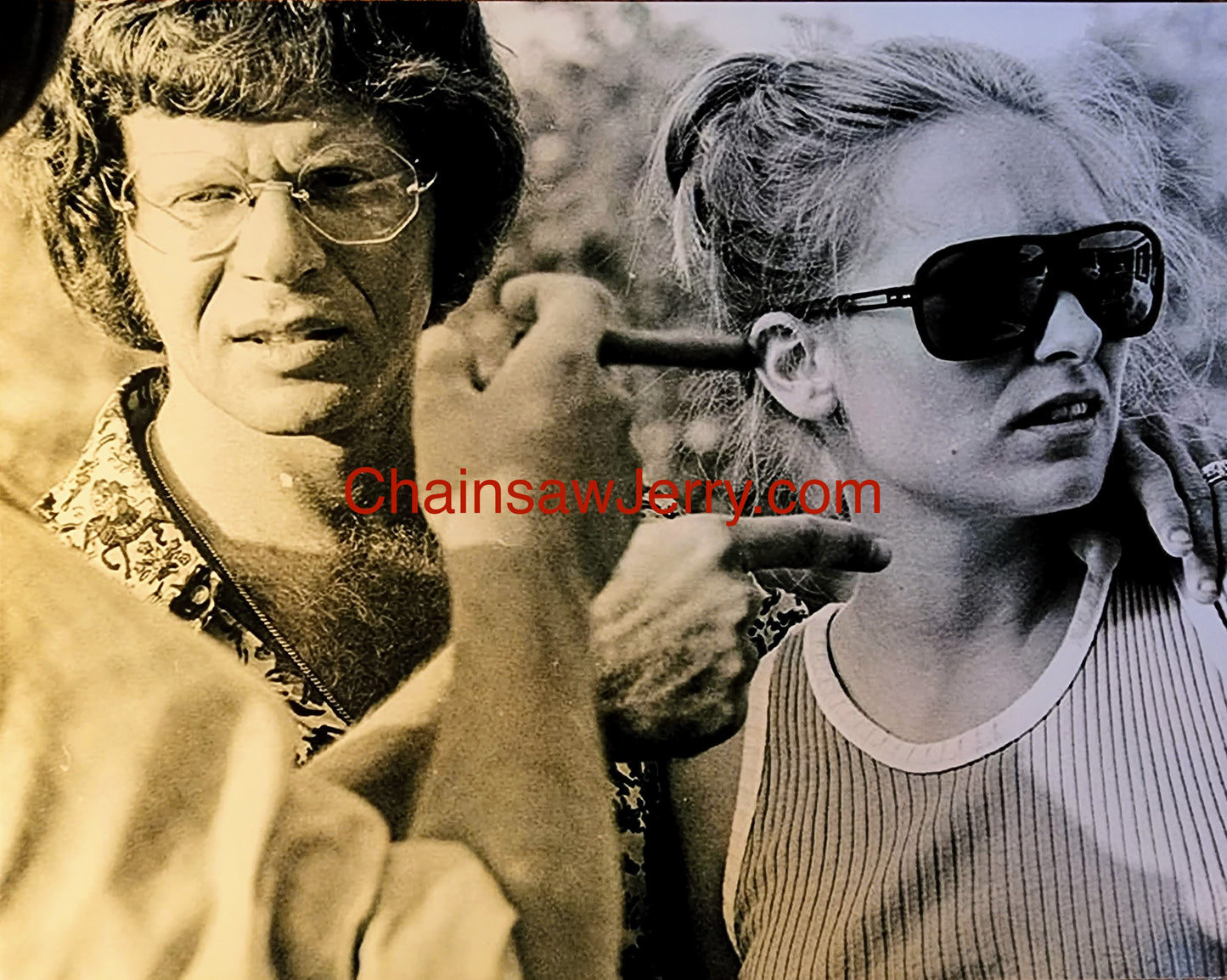 Texas Chainsaw Massacre "Getting Direction" Photo Signed by Allen Danziger