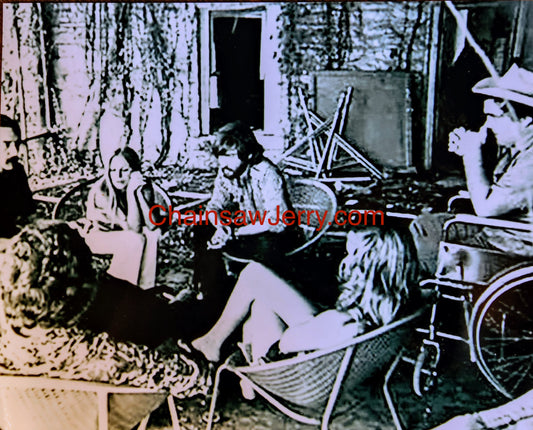 Texas Chainsaw Massacre "Meeting with Tobe" Photo Signed by Allen Danziger