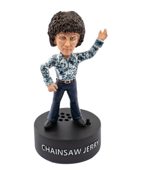 Texas Chainsaw Massacre "Chainsaw Jerry Quit Goofin!" Bobblehead - AUTOGRAPHED